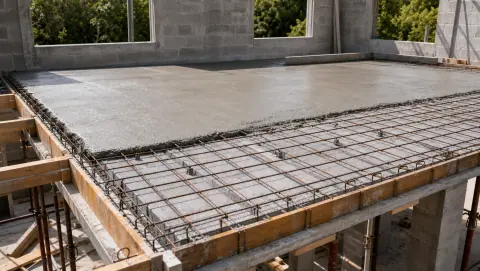 Dalle de compression avec treillis sur plancher poutrelles-hourdis