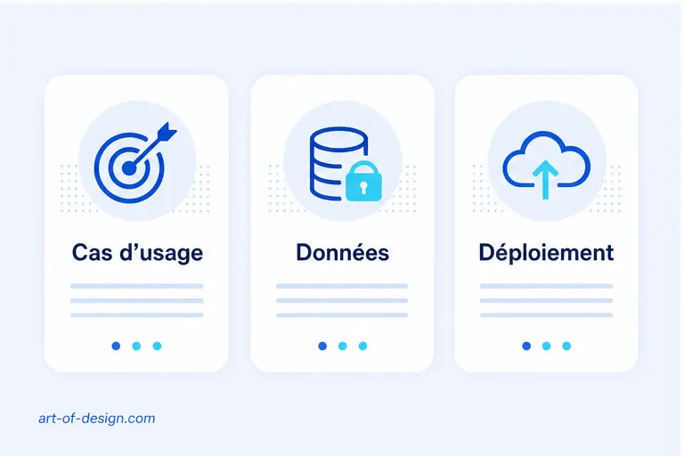 Schéma Cas d’usage Données Déploiement pour évaluer Mistral AI