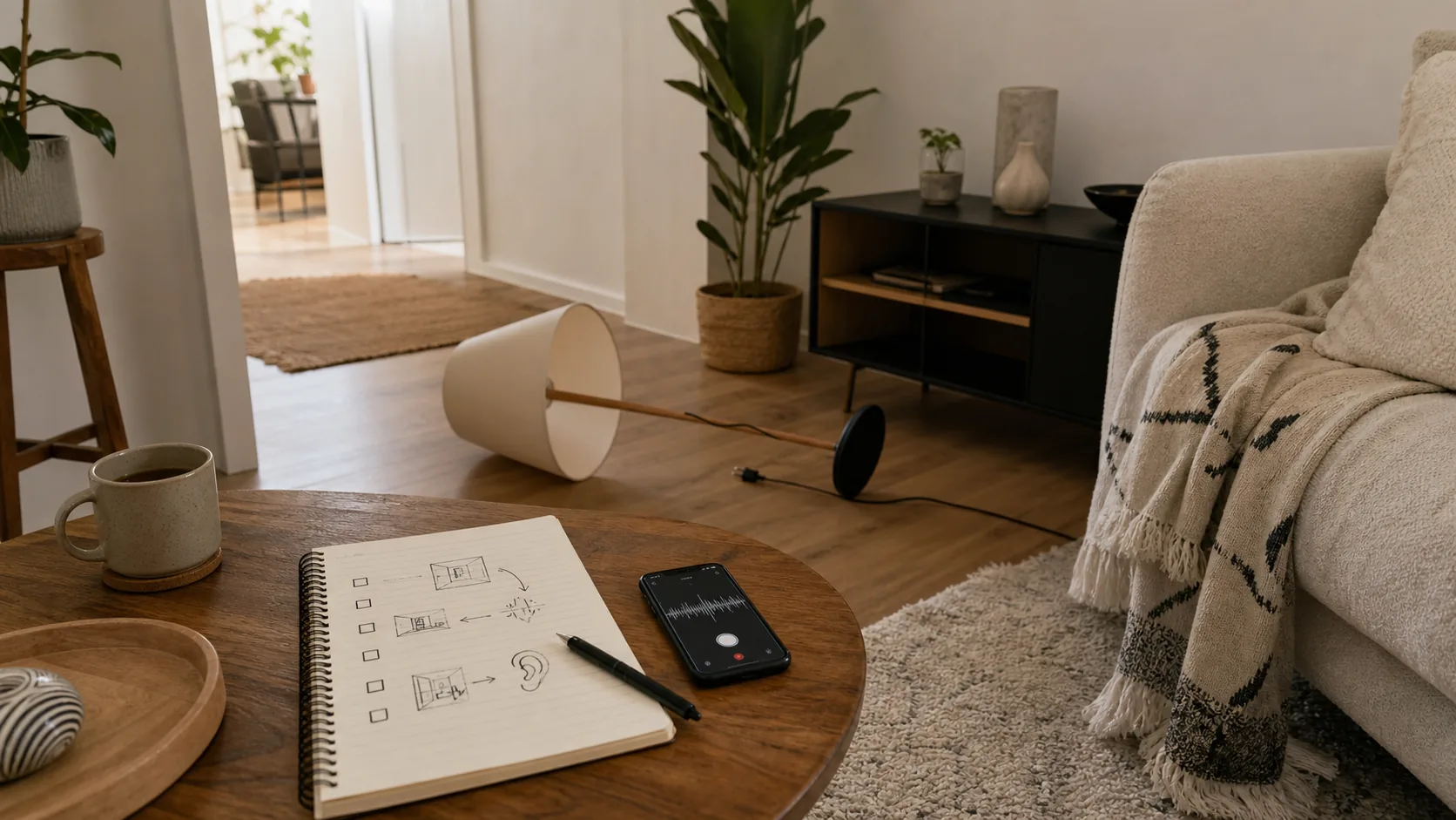 Carnet de diagnostic pour suivre un sifflement dans une maison