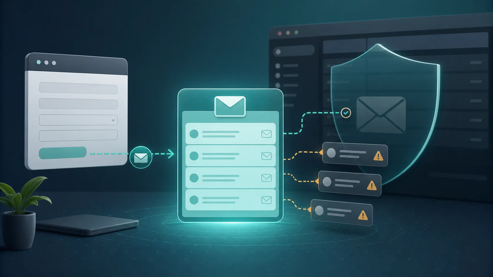 Boîte email temporaire protégeant une adresse principale des formulaires et du spam