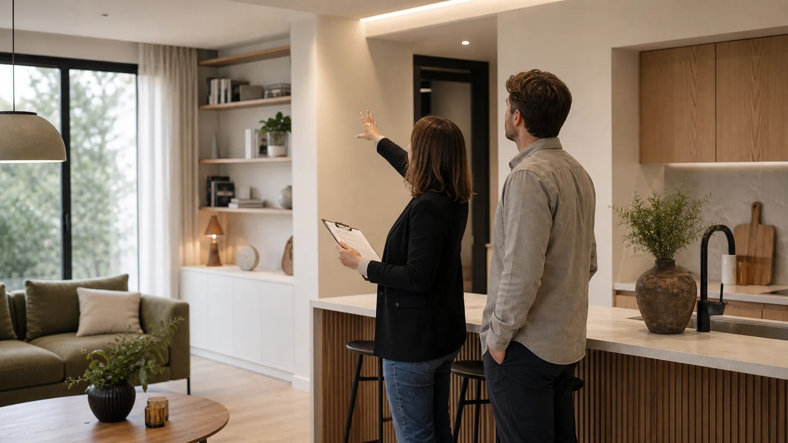 Contrôle final d’un intérieur rénové avant réception de chantier