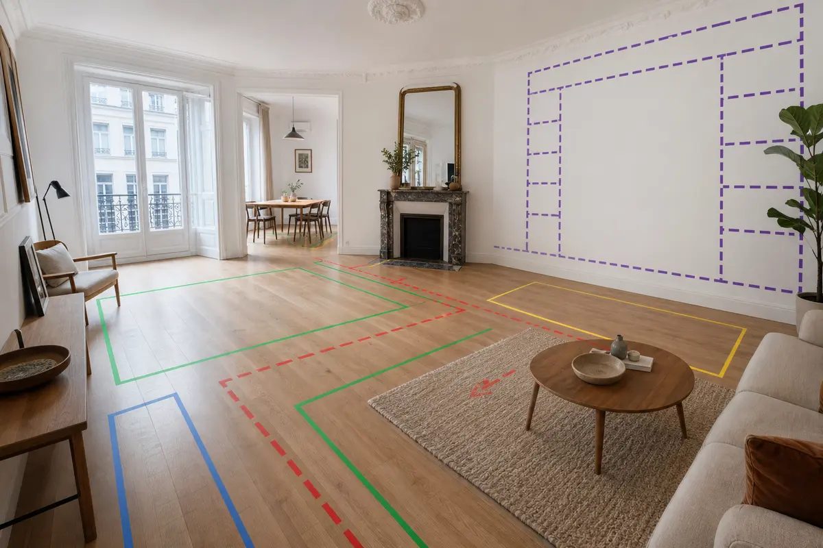 Design d'espace: méthode pour aménager un intérieur pratique